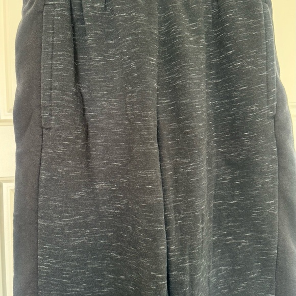 Adidas Mens Jogger Pants‎ Size M Fleece Zip Taper Ankle Black Heather Work Out - Picture 11 of 12